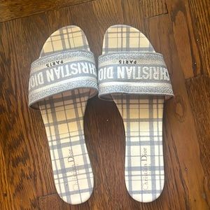 Sexy and easy Dior sandals from last season. Worn delicately. Great with jeans.